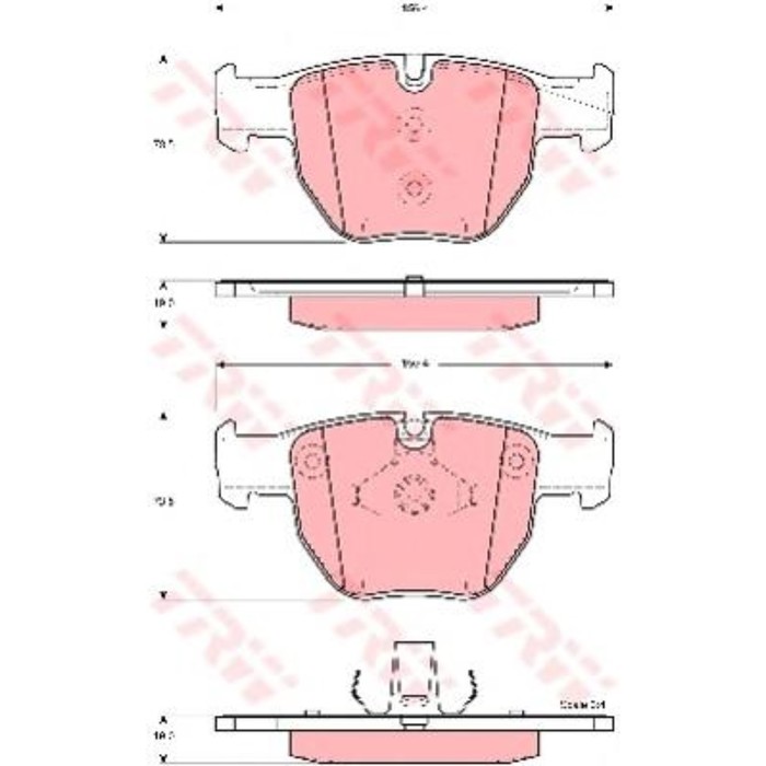 Колодки томрозные  TRW GDB1526