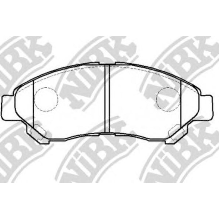Колодки тормозные дисковые NIBK PN1847