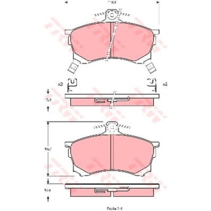 Колодки тормозные TRW GDB1197