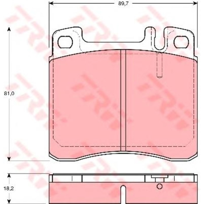 Колодки томрозные  TRW GDB1122