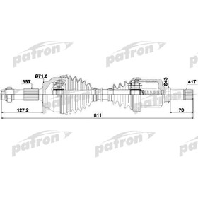 

Полуось Patron PDS0426