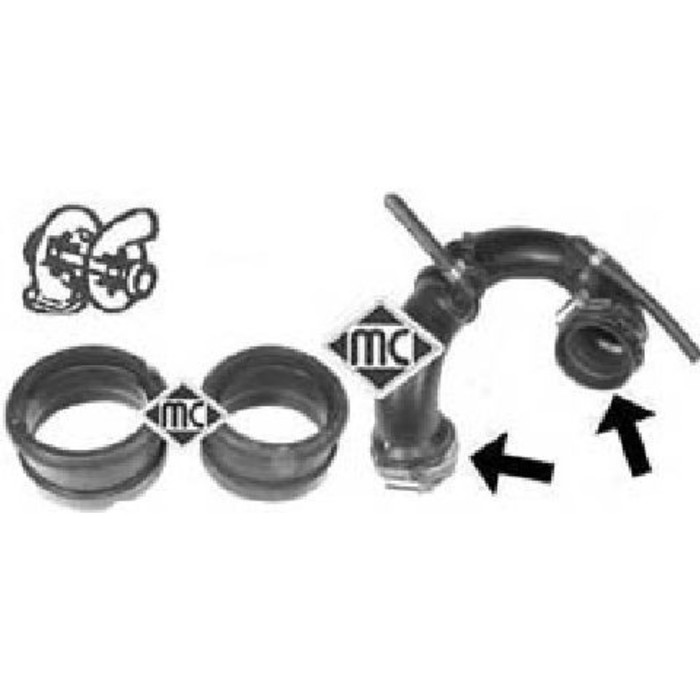 Патрубок интеркулера METALCAUCHO 04642