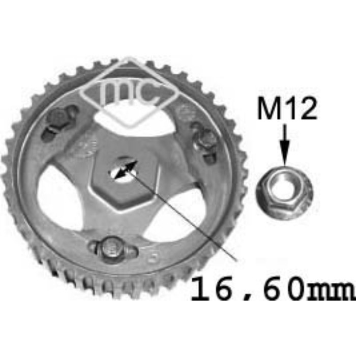 Шестерня распредвала METALCAUCHO 05623