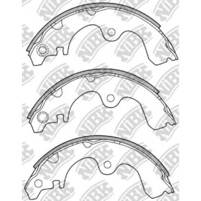 Колодки тормозные барабанные NIBK FN2321