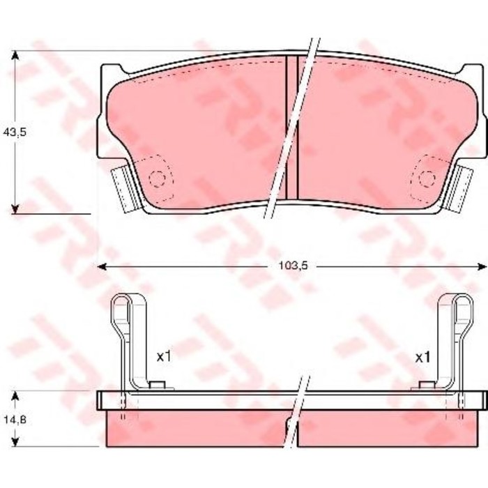 Колодки тормозные TRW GDB885