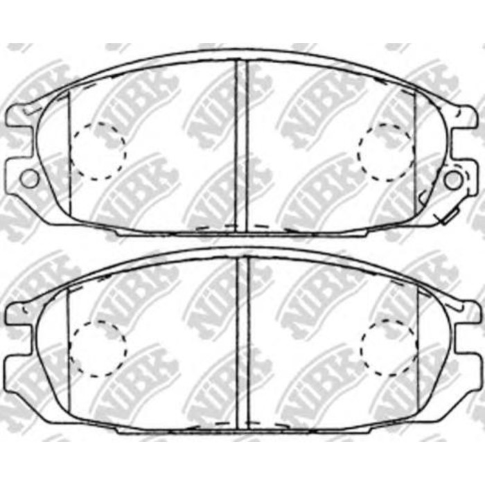 Колодки тормозные дисковые NIBK PN2371