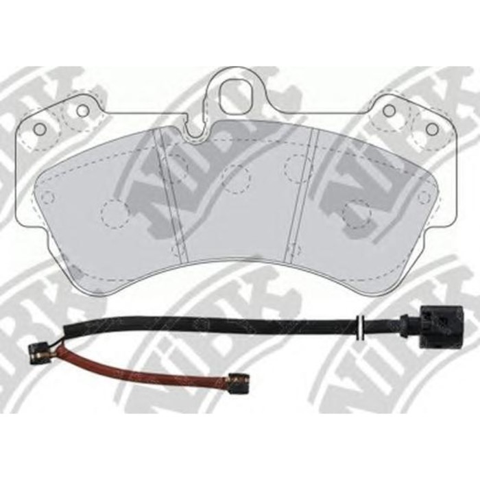 Колодки тормозные дисковые NIBK PN0346W