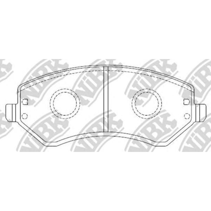 Колодки тормозные дисковые NIBK PN0058