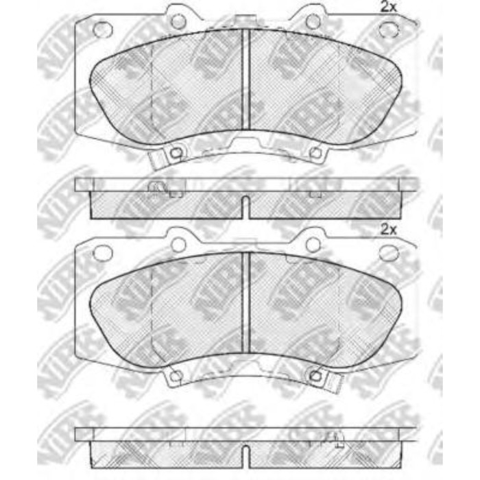 Колодки тормозные дисковые NIBK PN0548