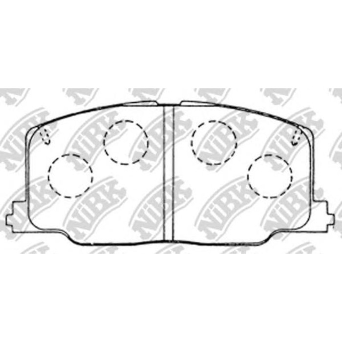 Колодки тормозные дисковые NIBK PN1281