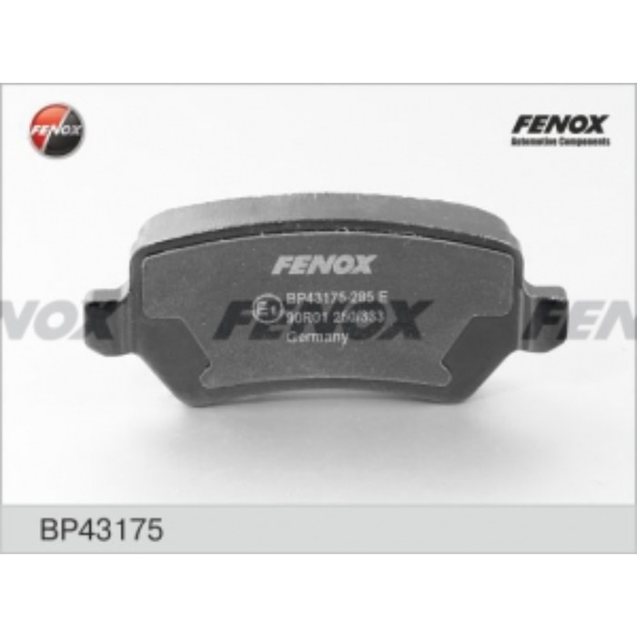 Колодки тормозные FENOX bp43175