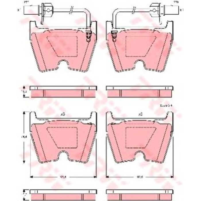 Колодки томрозные TRW GDB1507