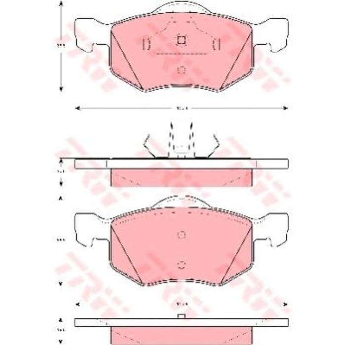 Колодки тормозные TRW GDB1497