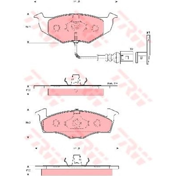 Колодки томрозные TRW GDB1586