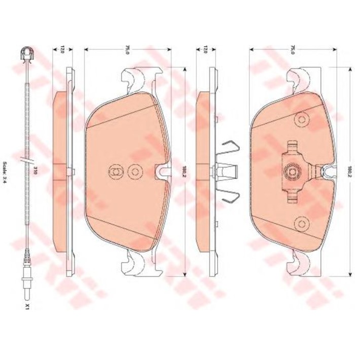 Колодки томрозные  TRW GDB1889
