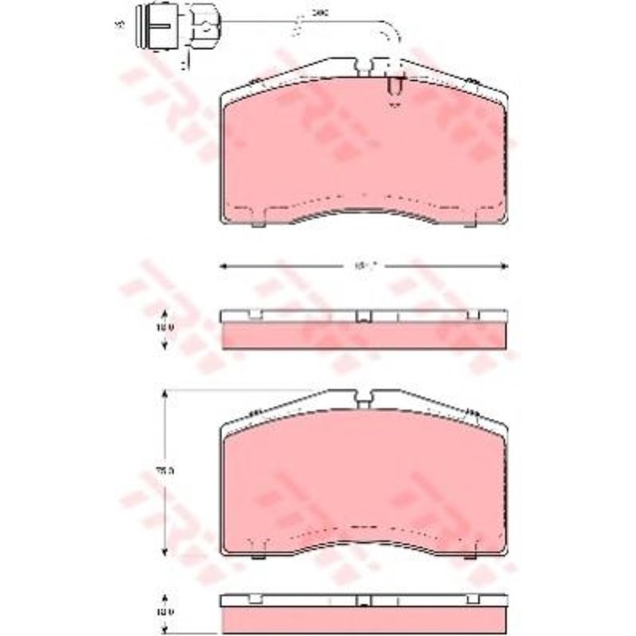 Колодки томрозные  TRW GDB1506