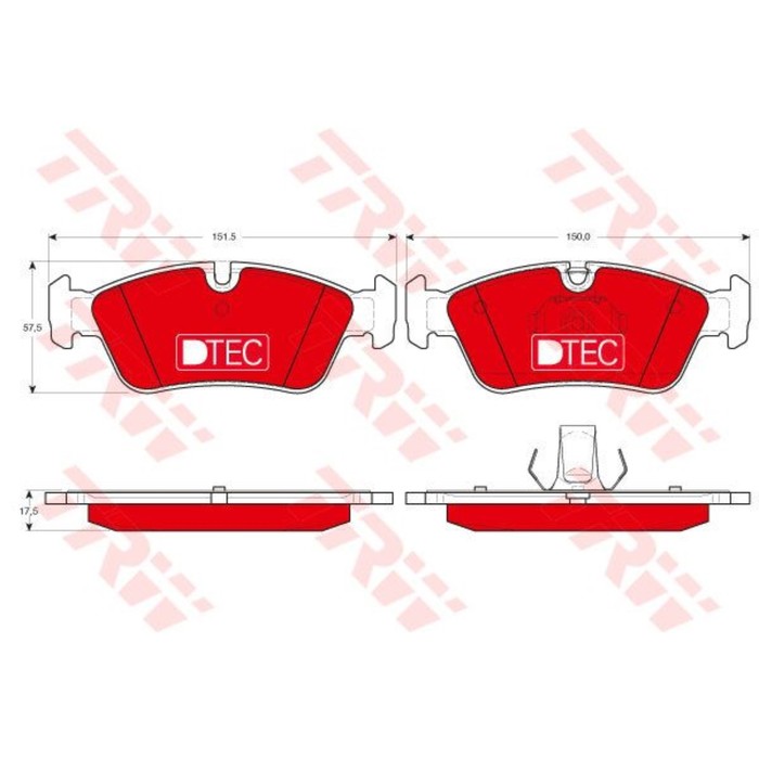 Колодки тормозные дисковые TRW GDB1348DTE