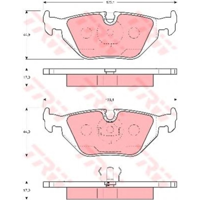 Колодки тормозные  TRW GDB1343