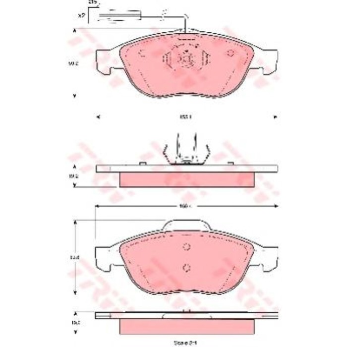 Колодки томрозные  TRW GDB1337