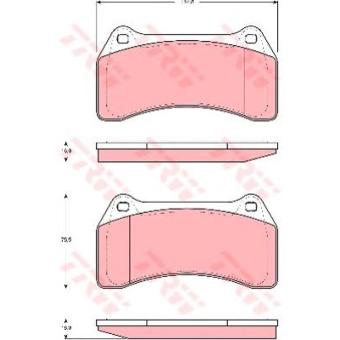 Колодки томрозные  TRW GDB1512