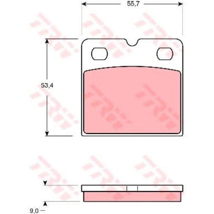 Колодки тормозные TRW GDB1641