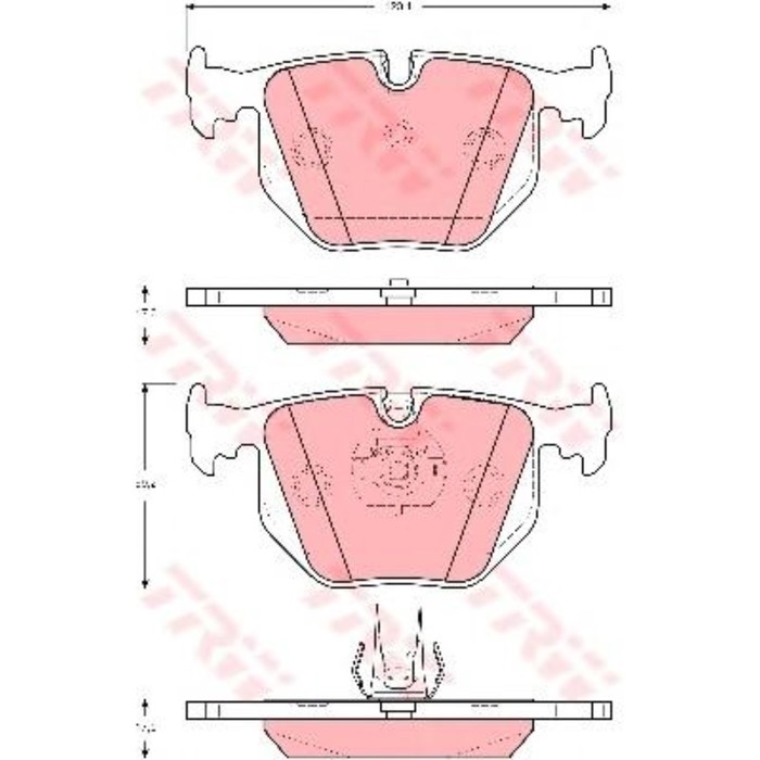 Колодки тормозные TRW GDB1527