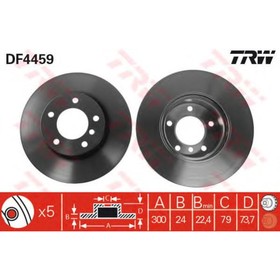 

Диск тормозной TRW DF4459