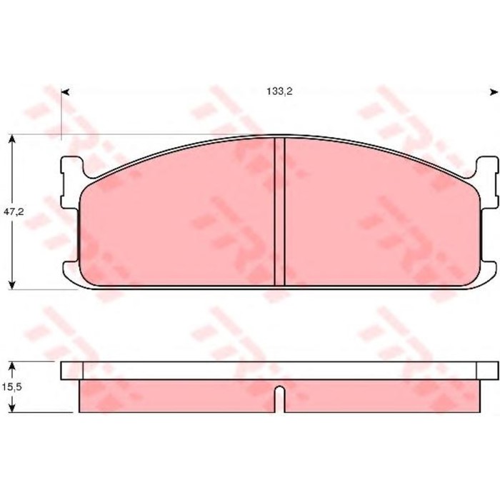 Колодки томрозные  TRW GDB345