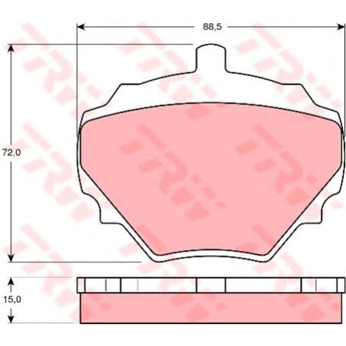 Колодки тормозные TRW GDB974