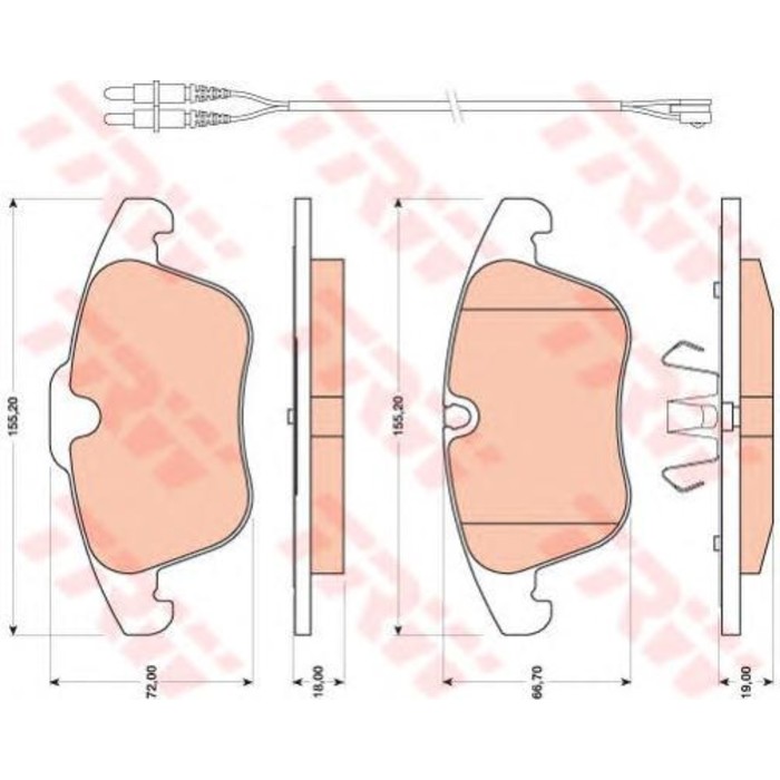 Колодки тормозные TRW GDB1818