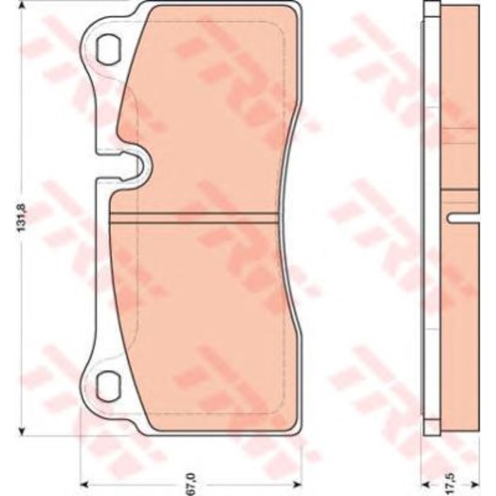 Колодки тормозные TRW GDB1816