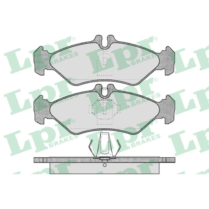 Колодки тормозные дисковые, комплект LPR 05P609