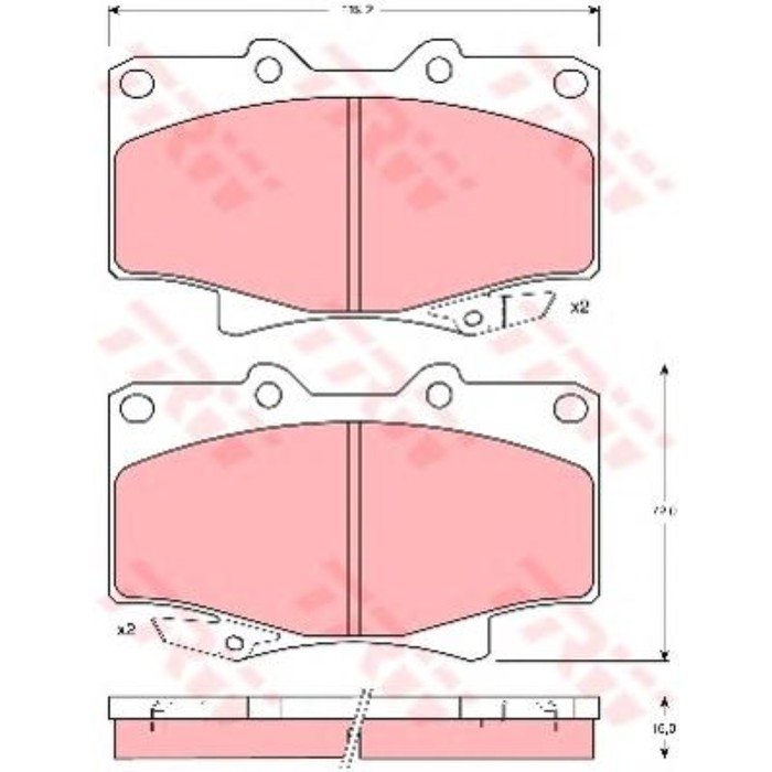 Колодки тормозные TRW GDB1154