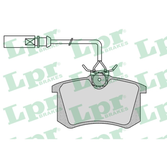 Колодки тормозные дисковые, комплект LPR 05P980