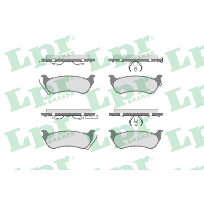 Колодки тормозные дисковые, комплект LPR 05P1065