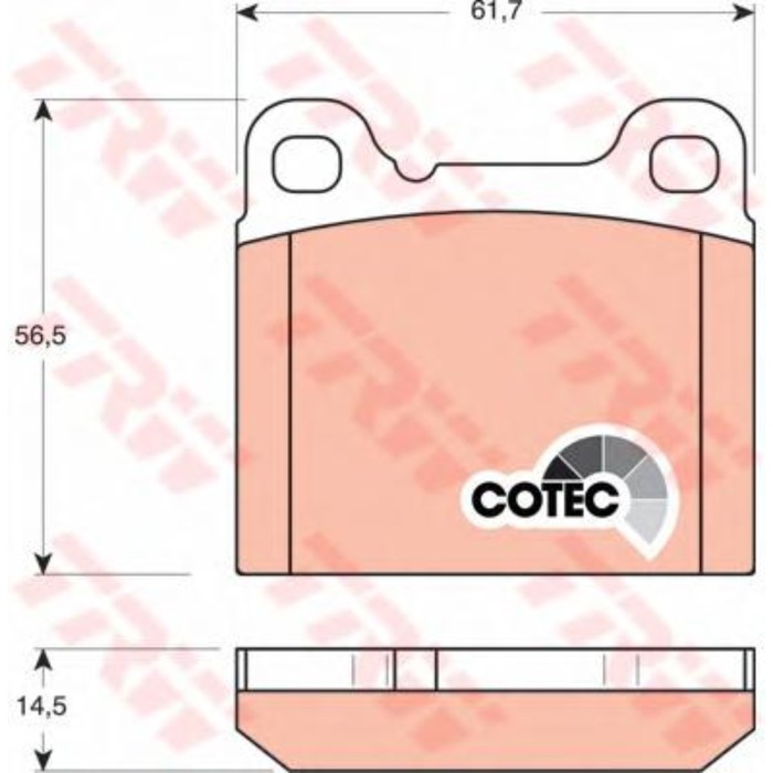Колодки тормозные  TRW GDB1160