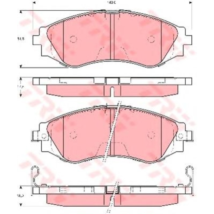 Колодки томрозные TRW GDB3216