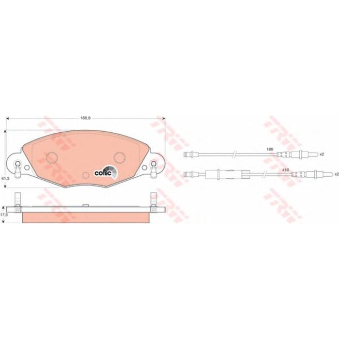 Колодки томрозные TRW GDB1449