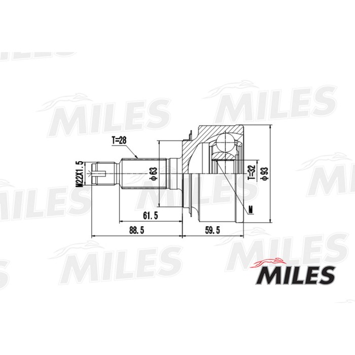 Шрус MILES GA20156
