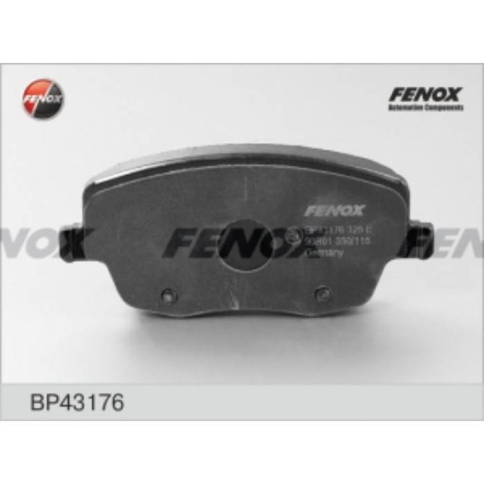 Колодки тормозные FENOX bp43176