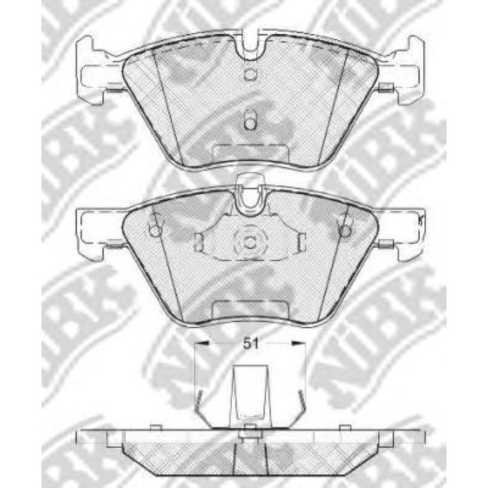 Колодки тормозные дисковые NIBK PN0513