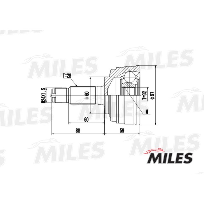 Шрус MILES GA20126