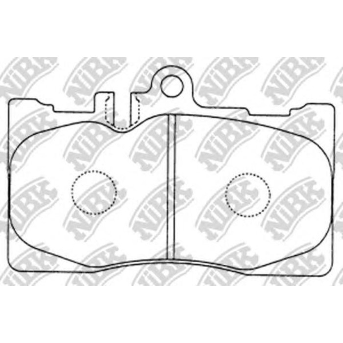 Колодки тормозные дисковые NIBK PN1455