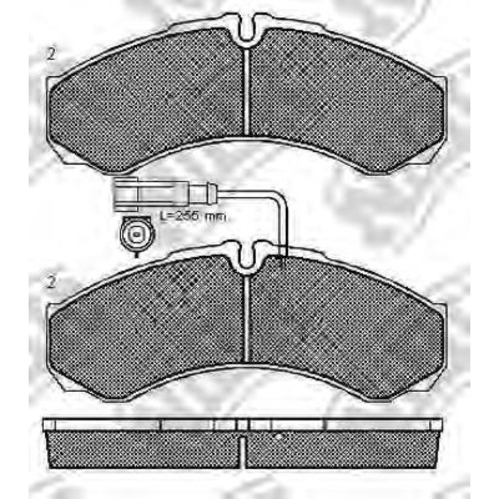 Колодки тормозные дисковые, комплект NIBK PN0073W