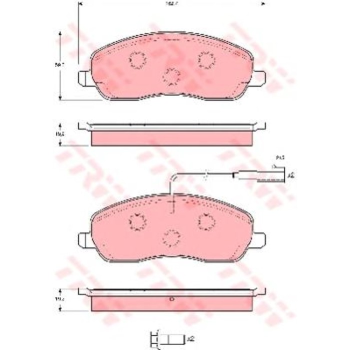 Колодки томрозные  TRW GDB1627