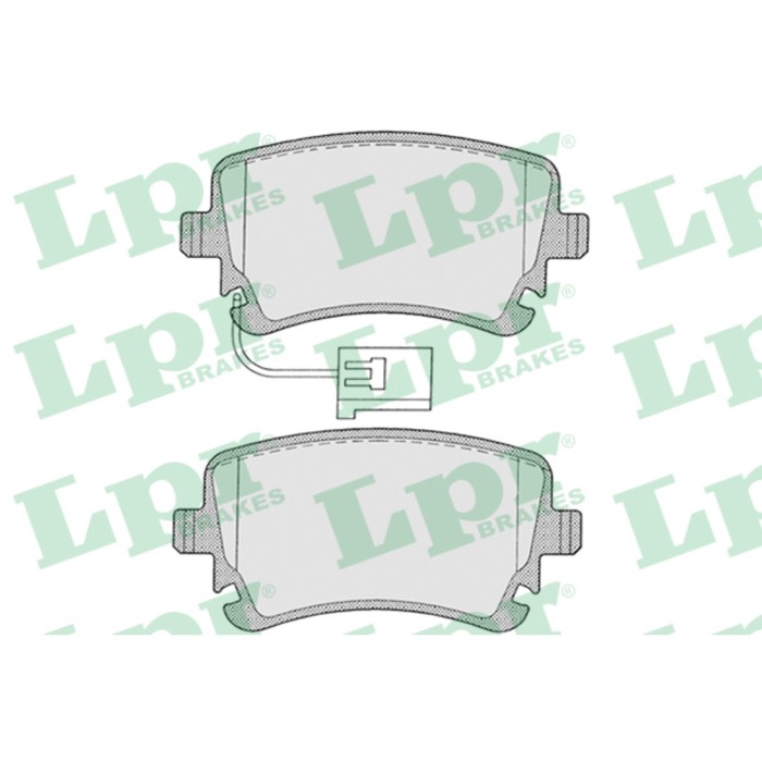 Колодки тормозные дисковые, комплект LPR 05P1206