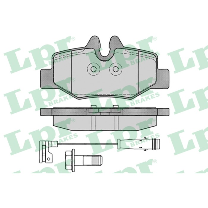 Колодки тормозные дисковые, комплект LPR 05P1246