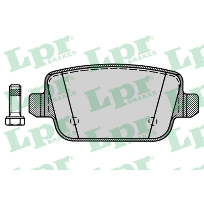 Колодки тормозные дисковые, комплект LPR 05P1272