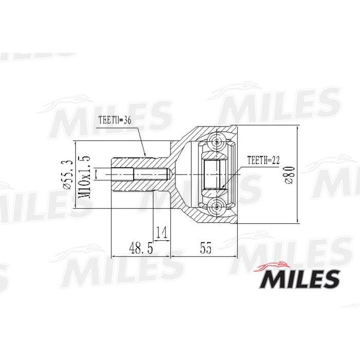 Шрус MILES GA20208