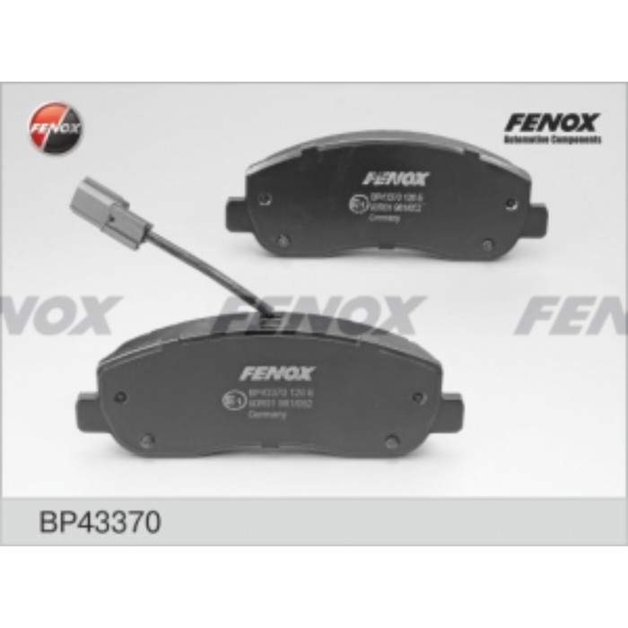 Колодки тормозные FENOX bp43370